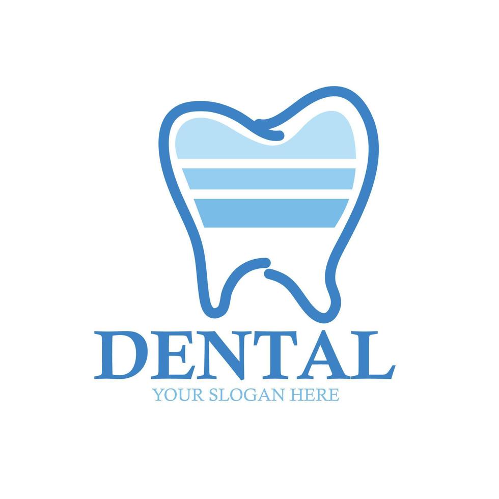 icono dental y plantilla de logotipo vector