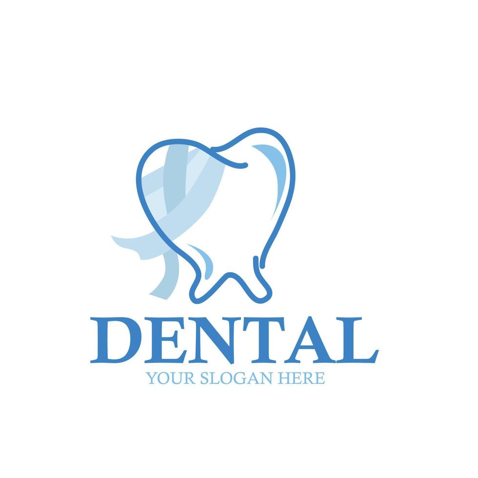 ilustración de logotipo de relación dental creativa gráfica corporativa empresarial moderna vector