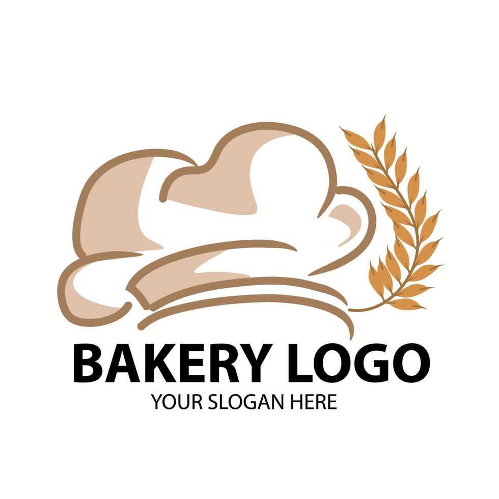 logotipo de panadería único ilustración vectorial minimalista. iconos de panadería vector