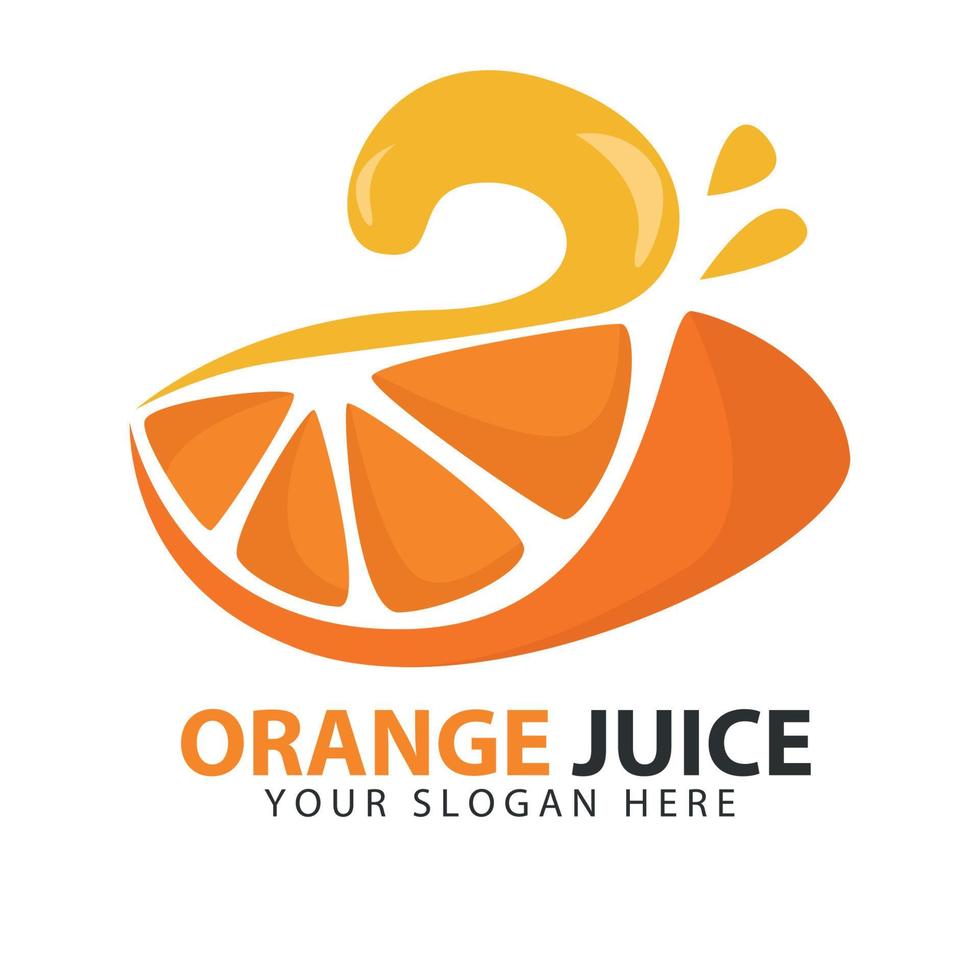 Oranges are cut in quarters, a drop of juice falls. Quality and freshness concept, fruit company logo, healthy lifestyle icon. Abstract vector illustration, ESP 10