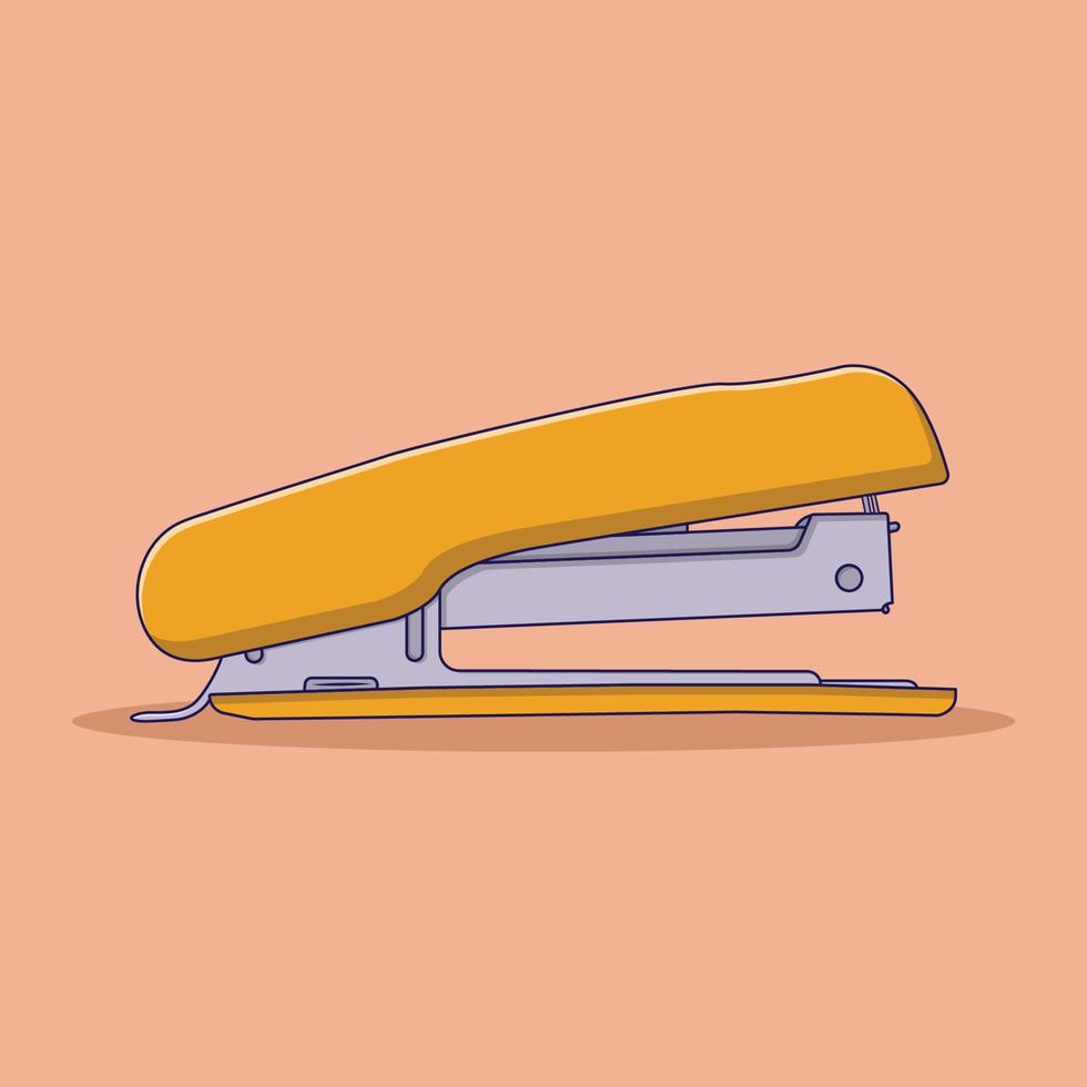 Stapler Vector Icon Illustration. Office. Stationery. Flat Cartoon Style Suitable for Web, Landing Page, Banner, Flyer, Sticker, Wallpaper, Background, Mobile App, UI