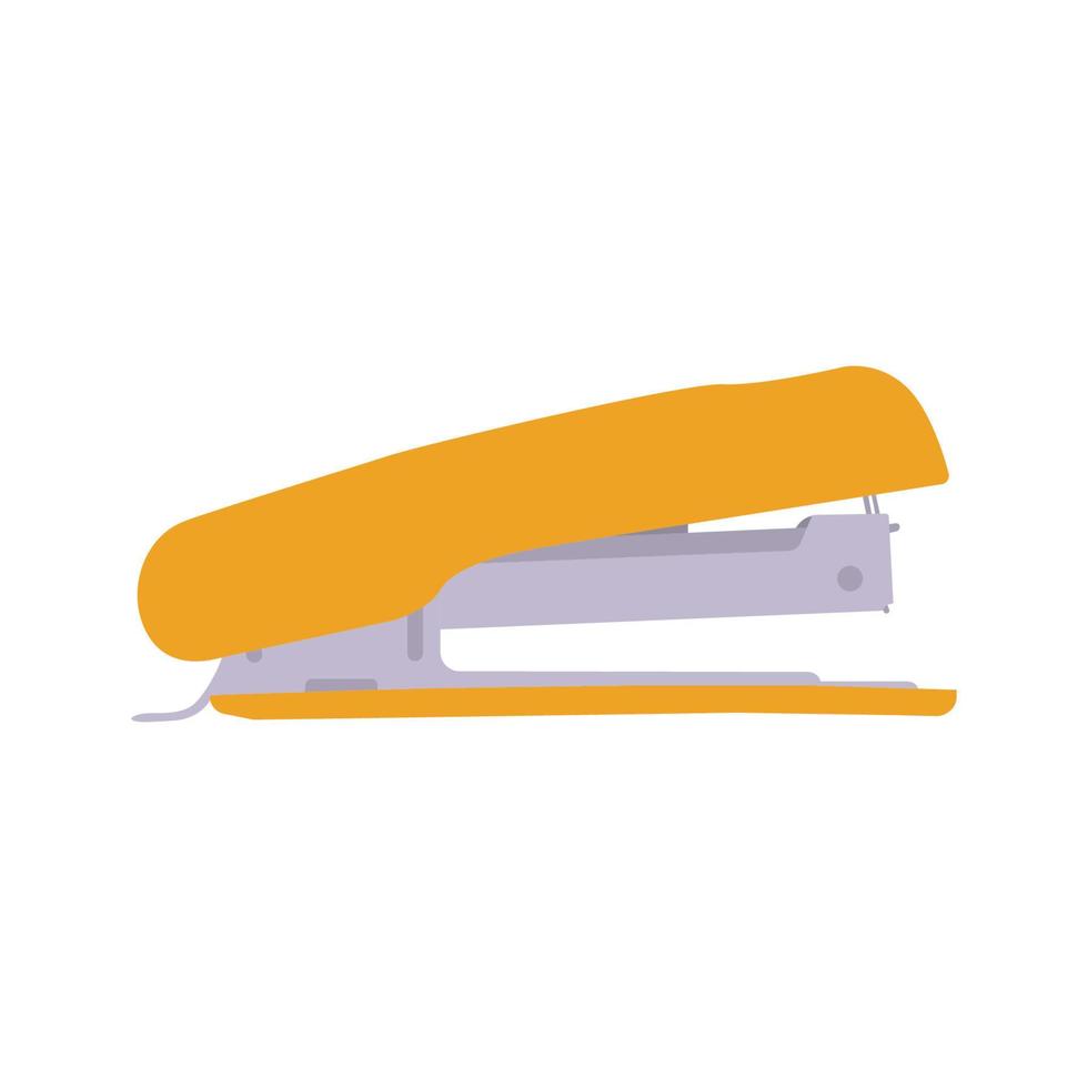 Stapler Flat Illustration. Clean Icon Design Element on Isolated White Background vector