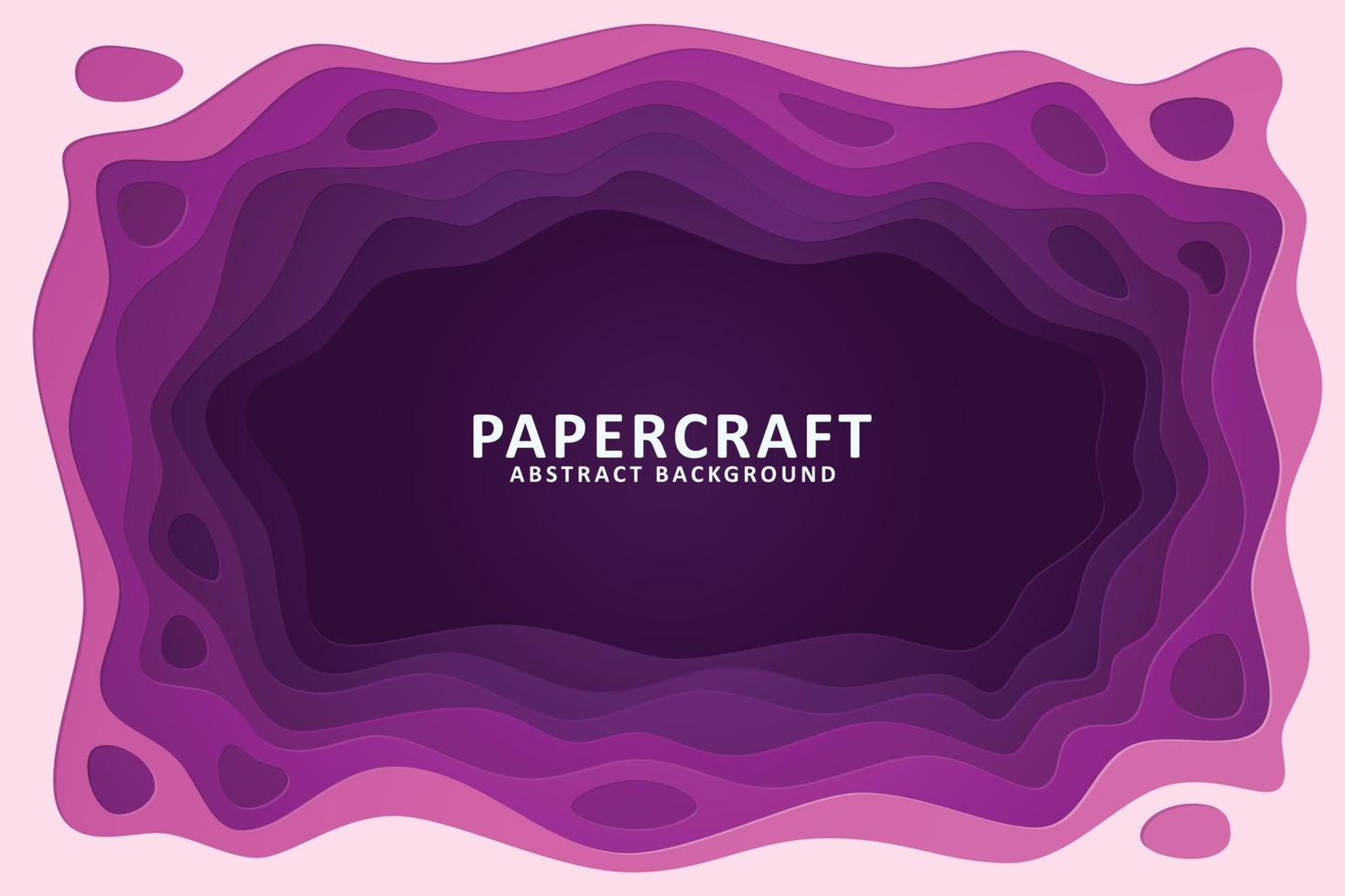 Abstract background with paper cut shape vector