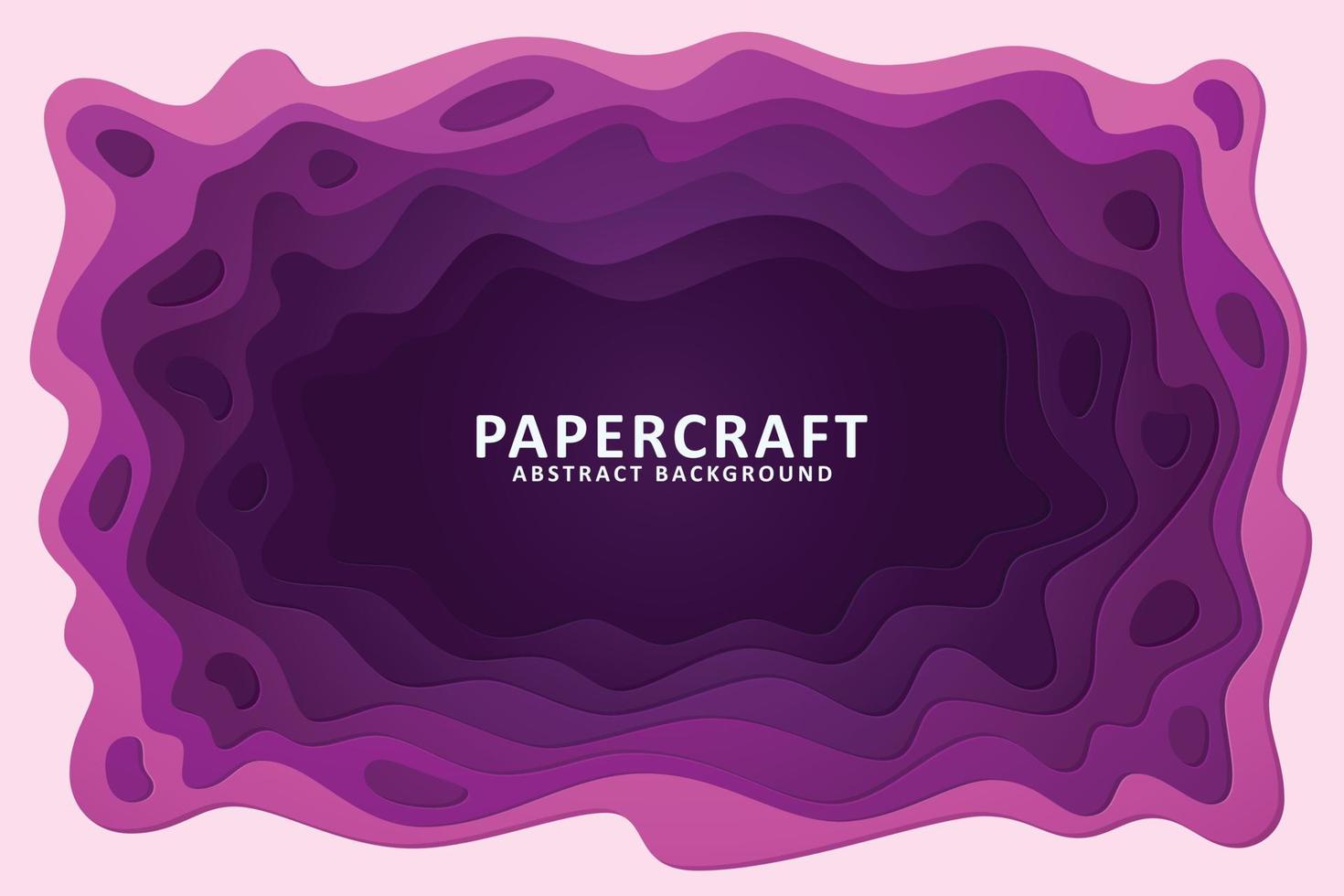 Abstract background with paper cut shape vector