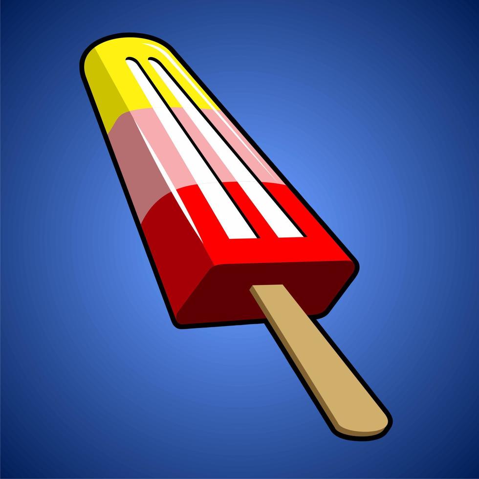 fruit flavored ice cream vector