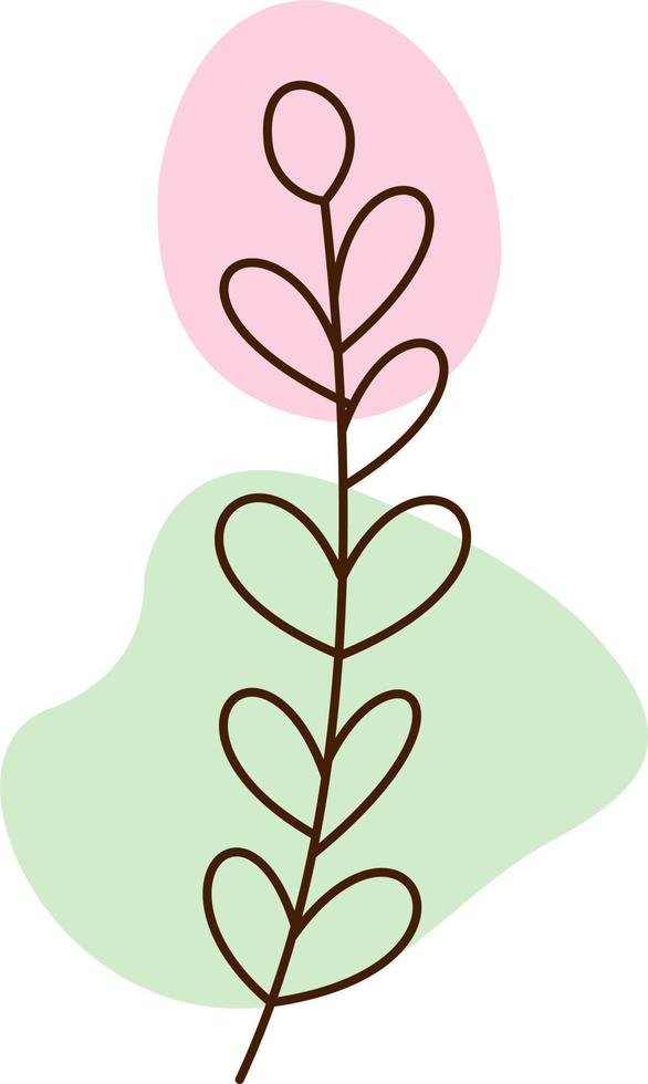 Decorative Aesthetic Flower Outline vector