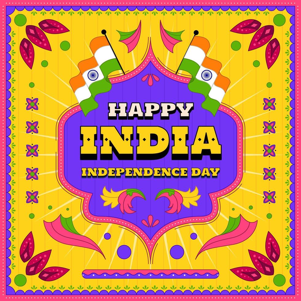 día de la independencia de la india vector