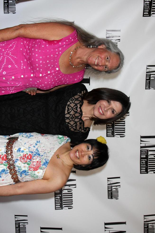 LOS ANGELES, OCT 19 -  Dori Hutchinson, Finola Hughes, Deborah Cristobal at the The Bet Screening at Le Femme Film Festival at Regal 14 Theaters on October 19, 2013 in Los Angeles, CA photo