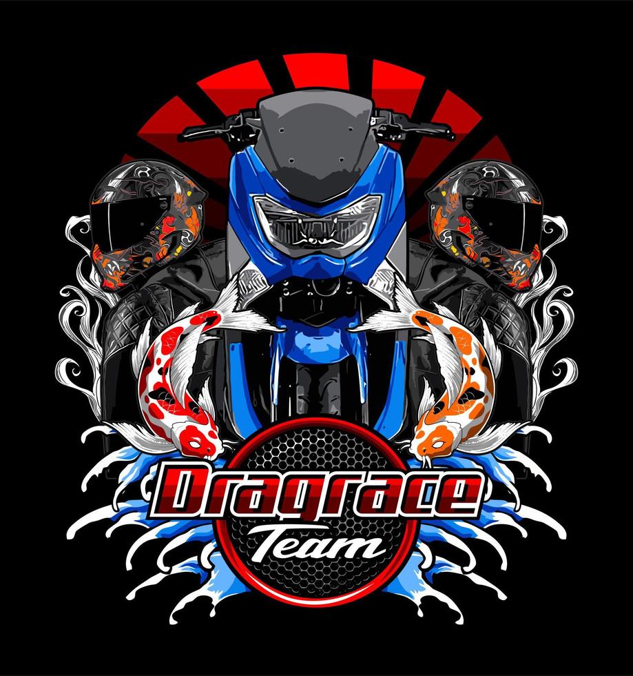 equipo de diseño dragerace vector