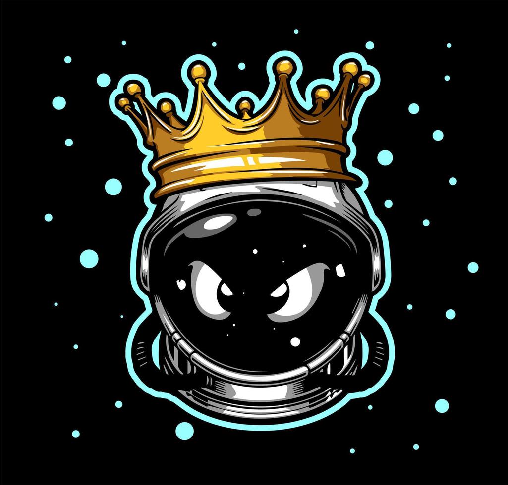 The crowned astronaut vector