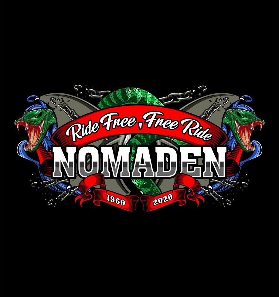 nomadic writing vector