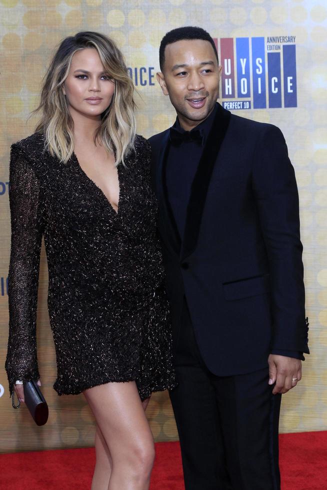 LOS ANGELES, JUN 4 -  Chrissy Teigen, John Legend at the 10th Annual Guys Choice Awards at the Sony Pictures Studios on June 4, 2016 in Culver City, CA photo