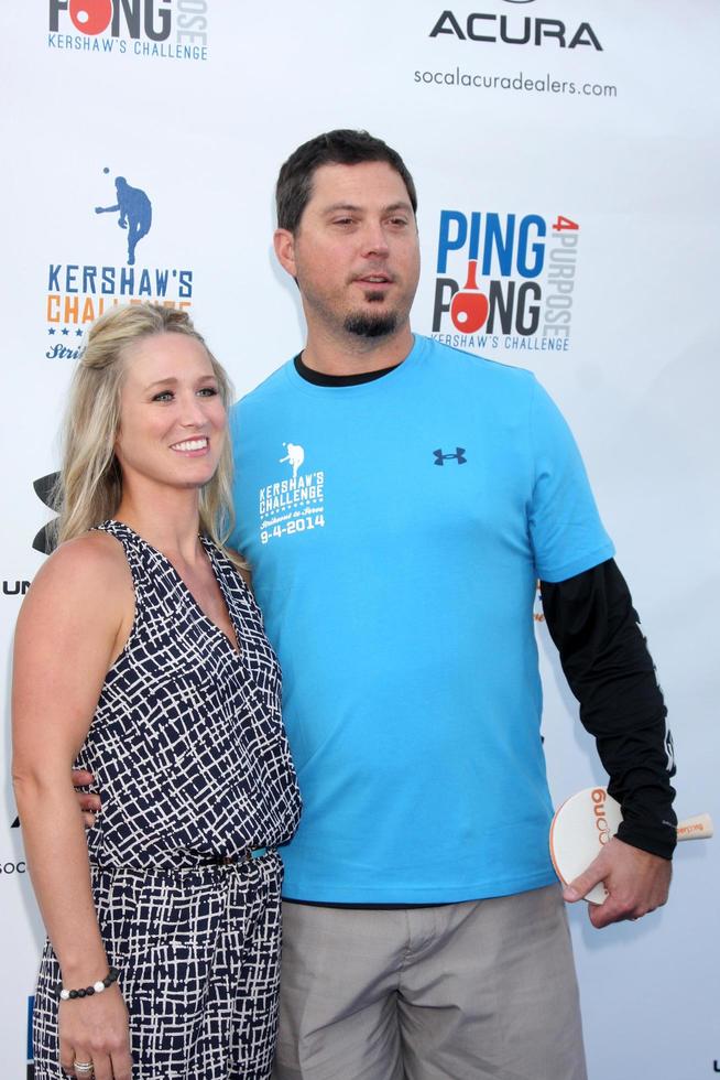 LOS ANGELES, SEP 4 -  Josh Beckett at the Ping Pong 4 Purpose Charity Event at Dodger Stadium on September 4, 2014 in Los Angeles, CA photo