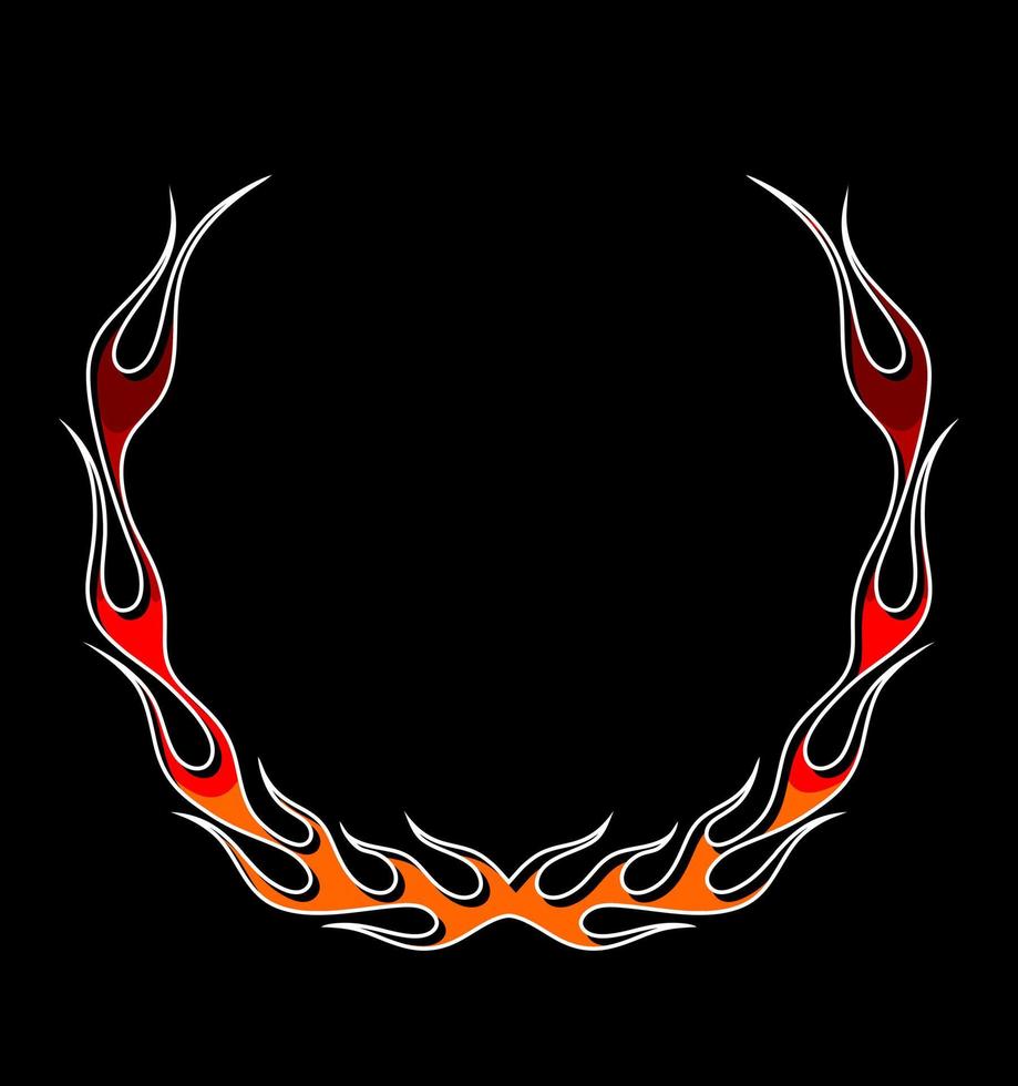 circular fire for design purpose vector