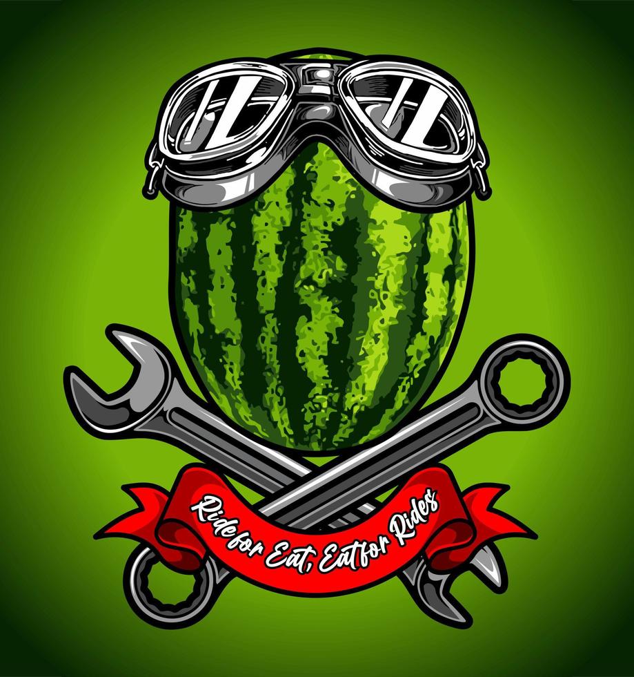watermelon cartoon vector