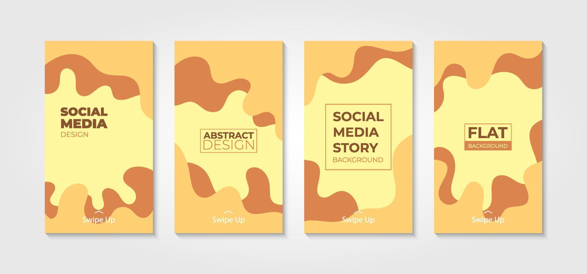 Collection of social media story templates. Abstract creative design. Unique editable dynamic background suitable for sharing your idea or business on social media. vector