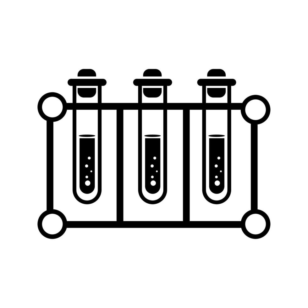 Test tube vector icon