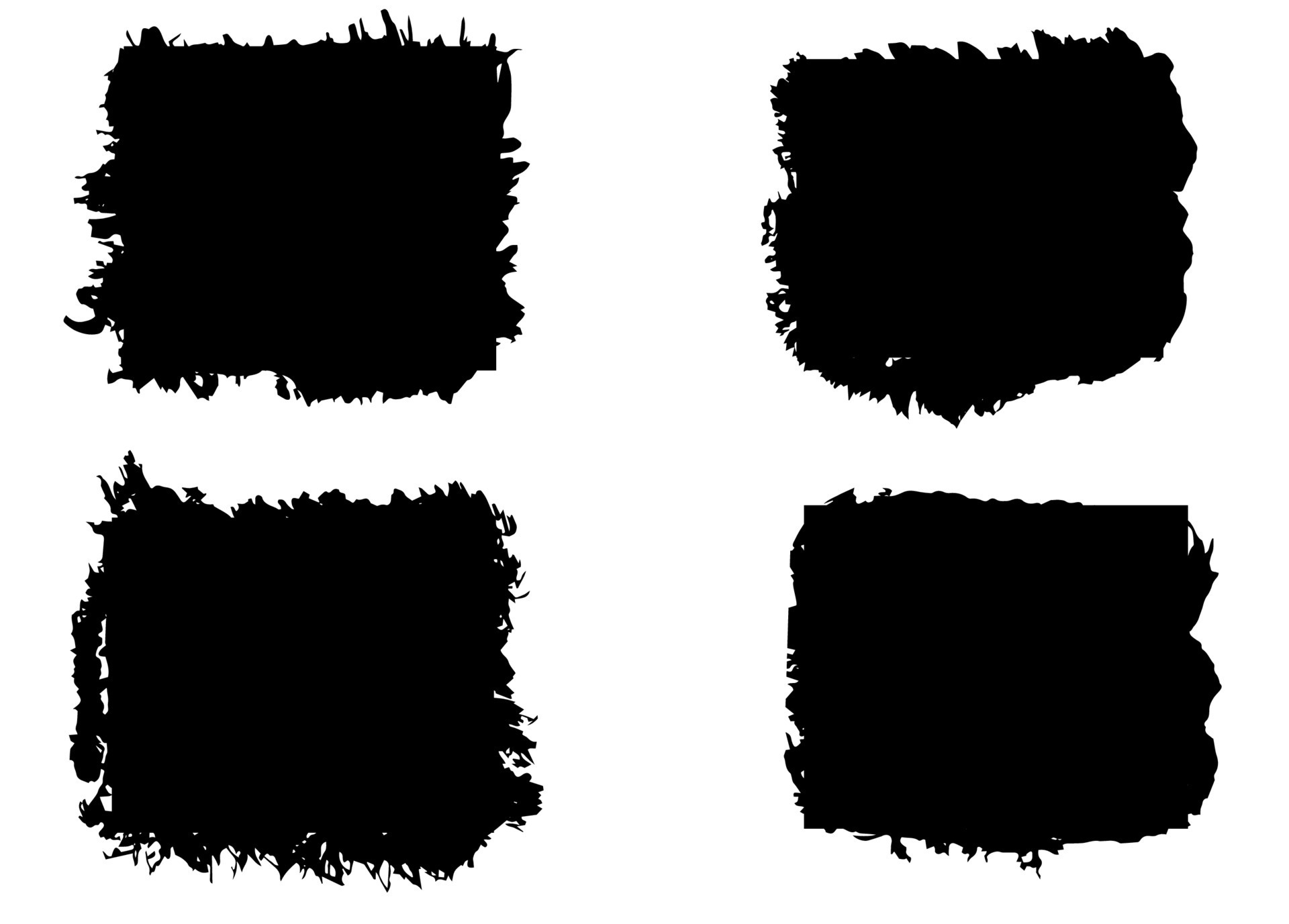 Black rectangle vector grunge background for design template 8770198