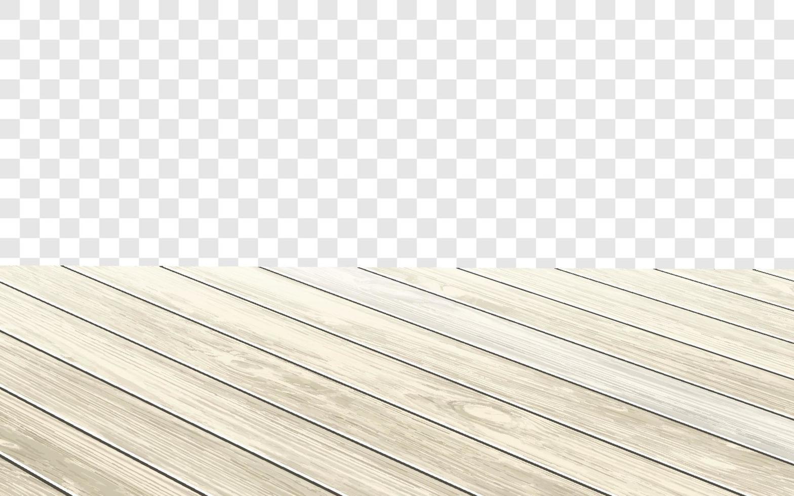 Wooden table top with aged surface, realistic vector illustration
