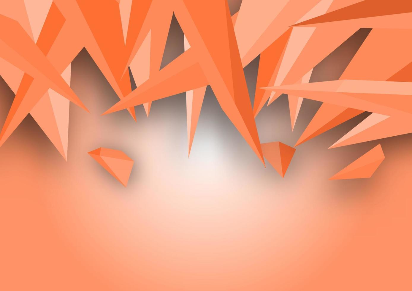 verano naranja polígono forma resumen fondo telón arte gráfico diseño vector ilustración