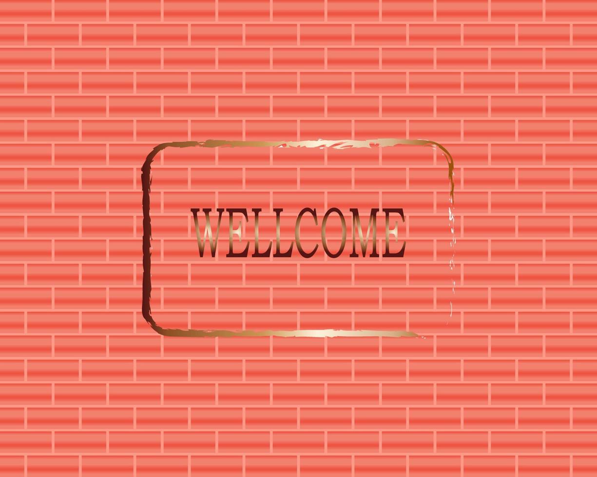 Hello summer holiday festival light shiny brick wall abstract background wallpaper vector illustration
