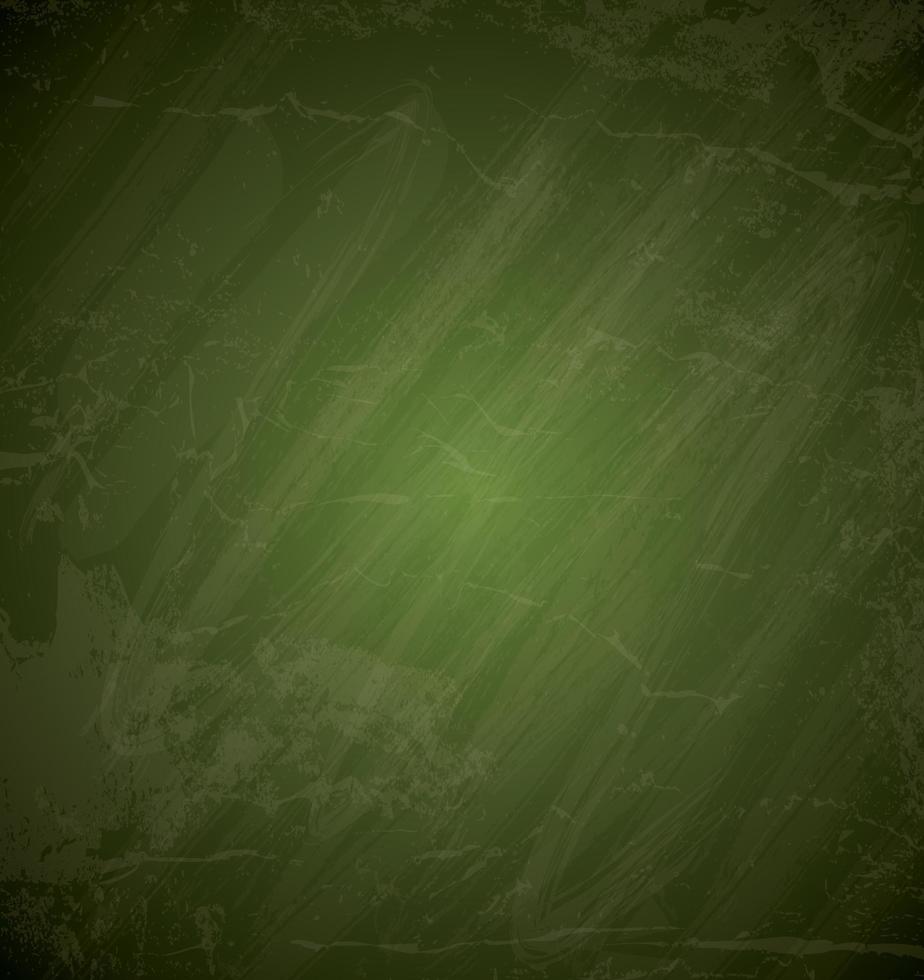 Green chalkboard background Grunge vector texture