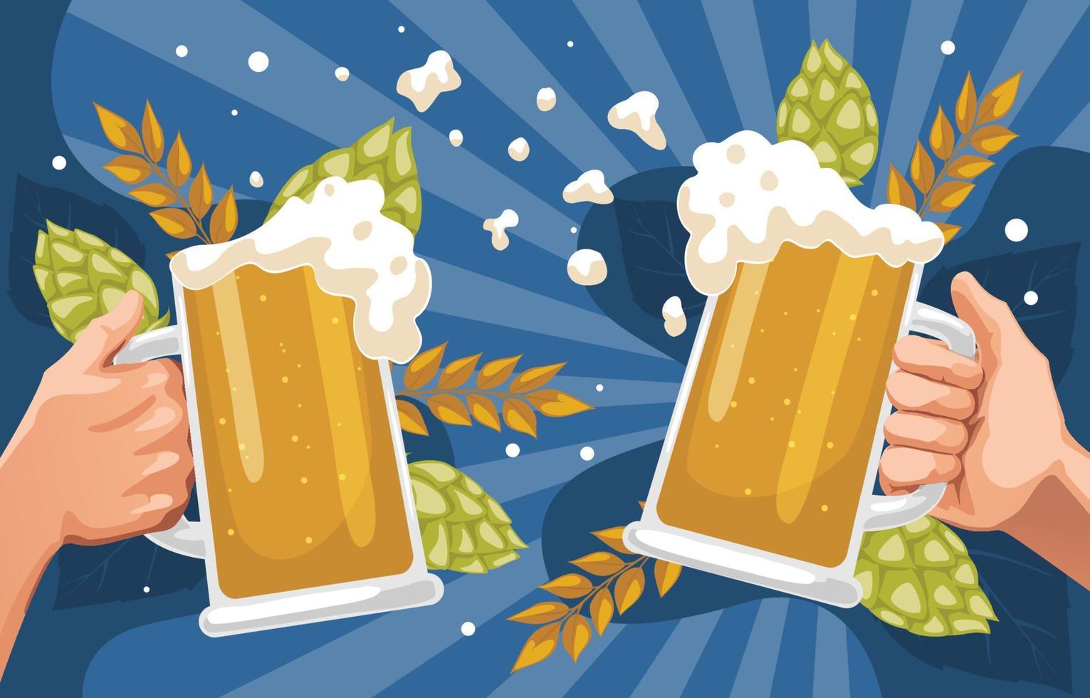 Beer Day Background vector