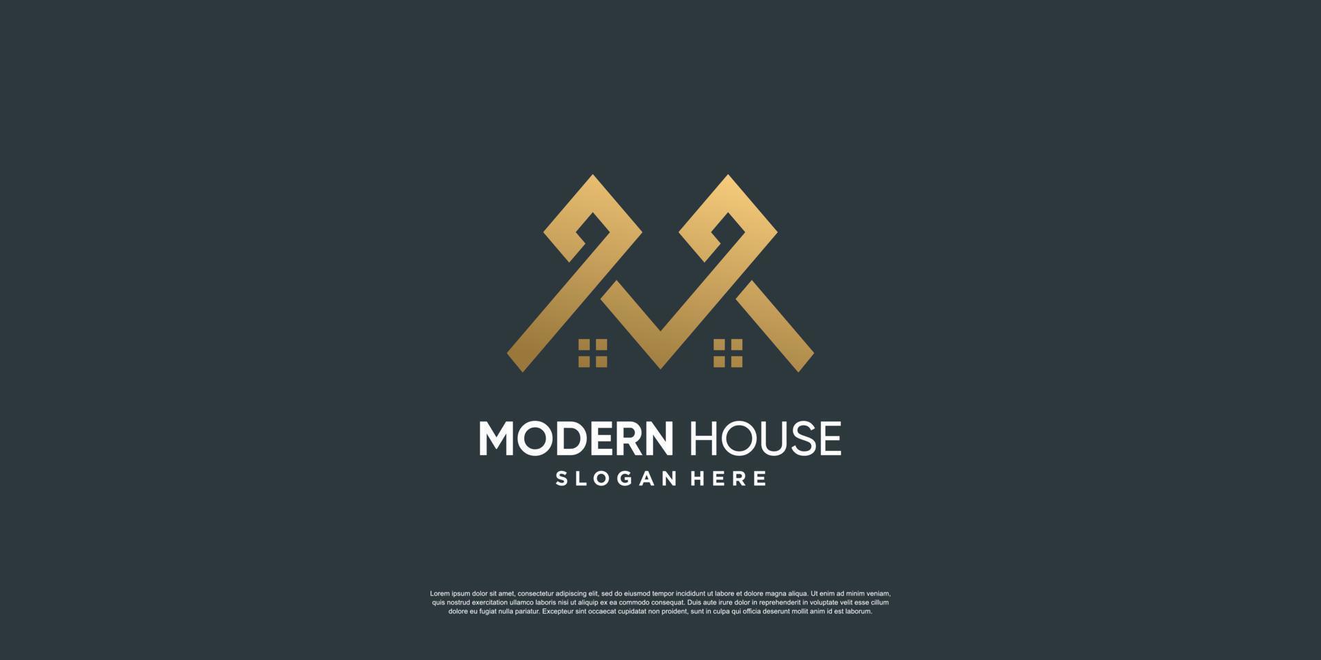 logotipo de la casa con diferente estilo de elemento creativo premium vector parte 5