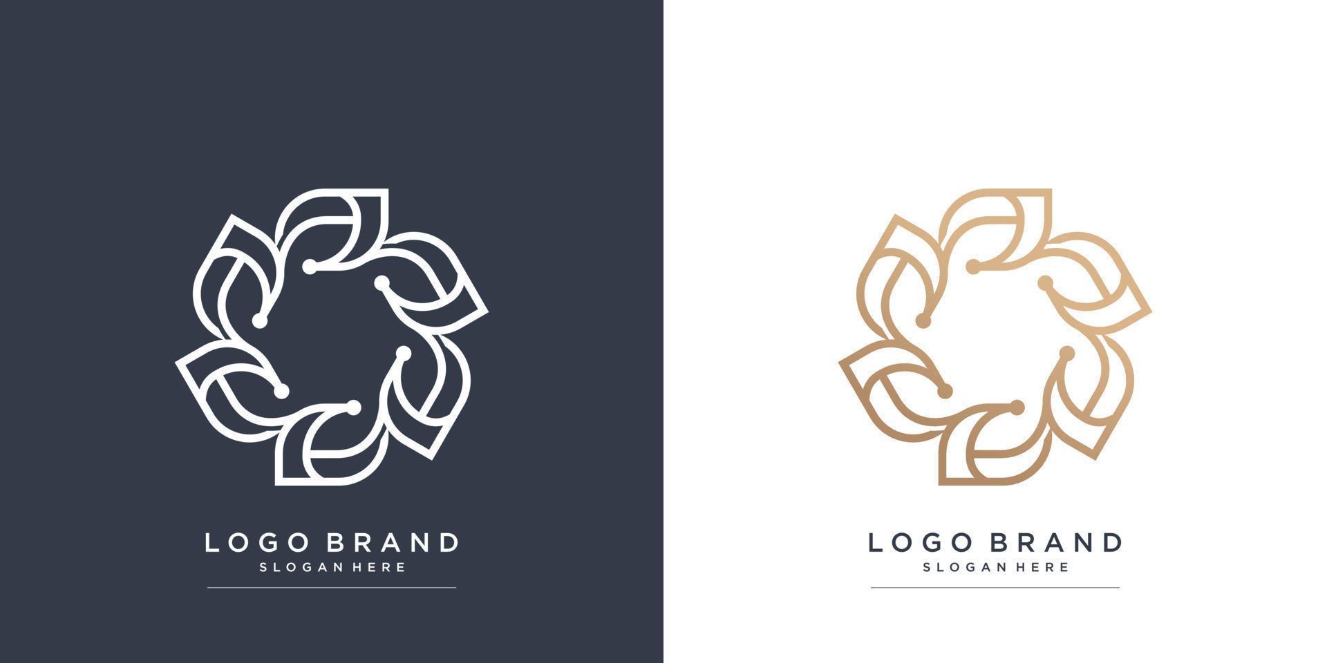 Boutique logo with fresh  and modern concept Premium Vector part 4