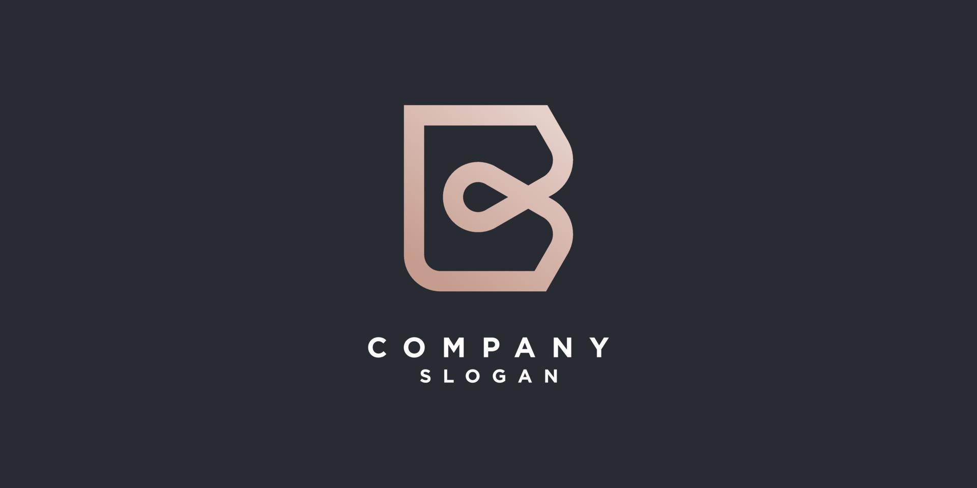 Letter B logo with modern creative style Premium Vector part 11