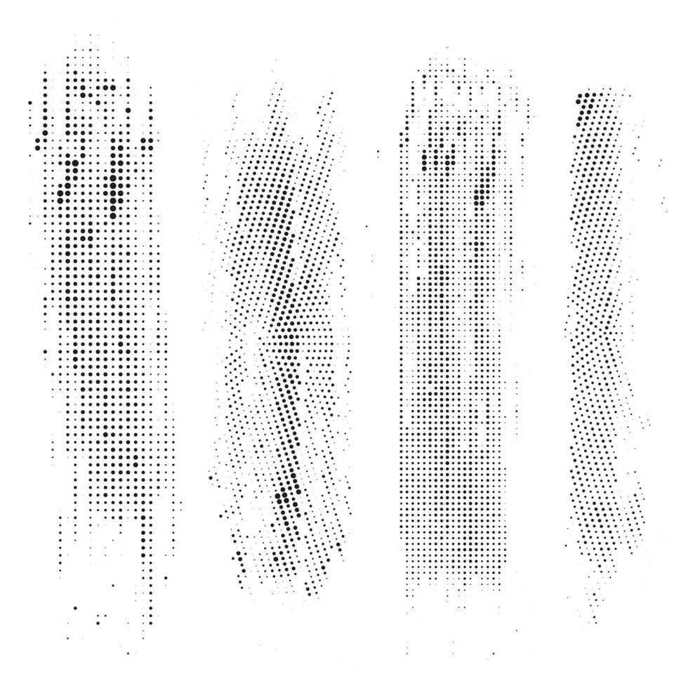 Set of Vintage Abstract Halftone Backgrounds. vector