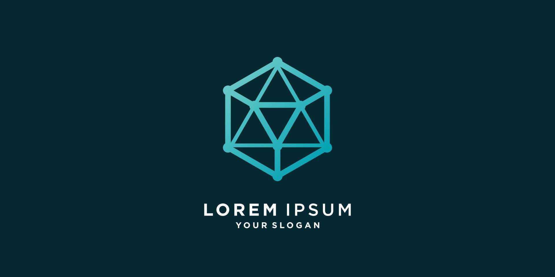 Resumen de logotipo de geometría con vector premium de estilo creativo parte 3