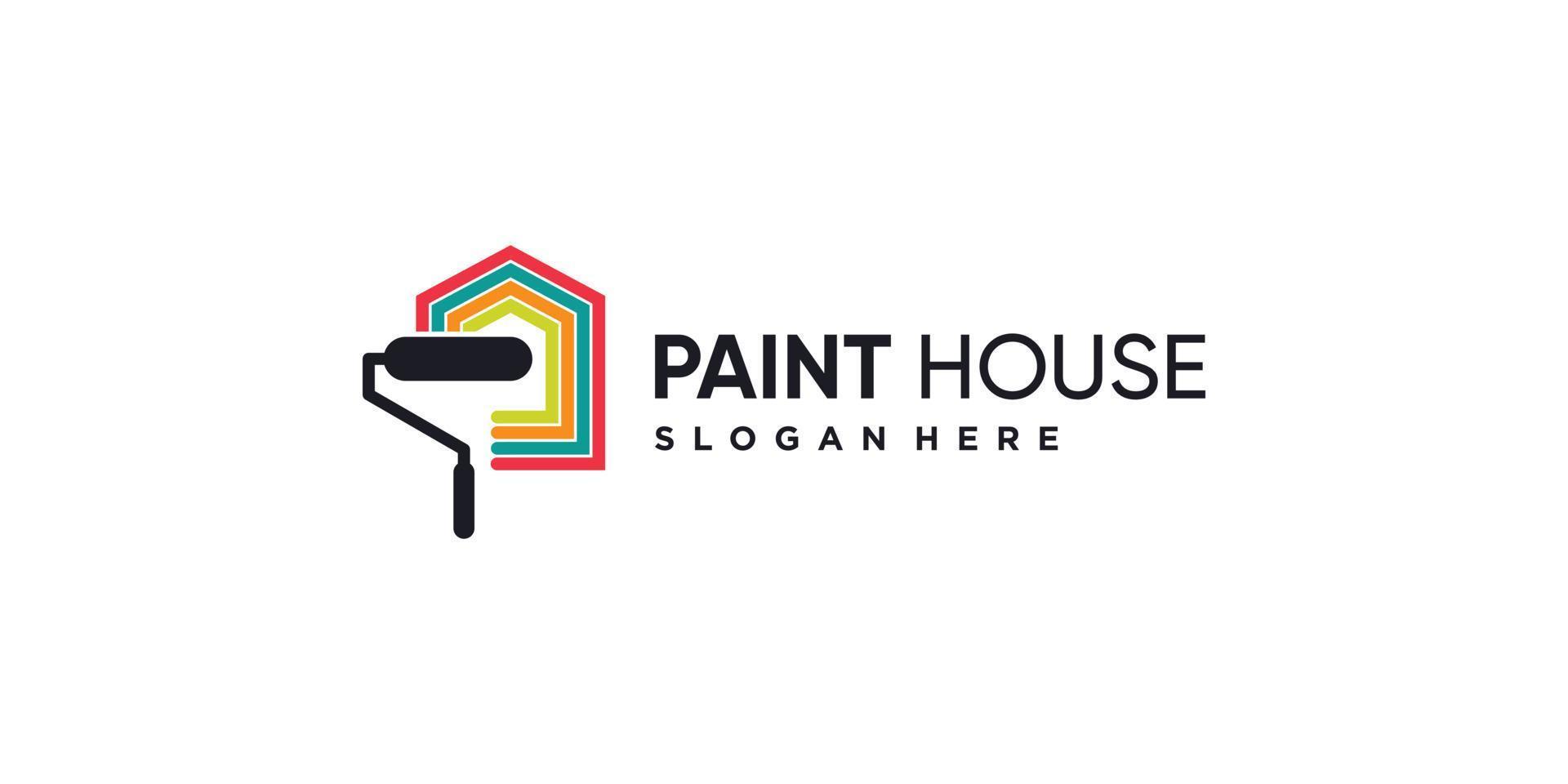 Paint logo with modern creative abstract concept Premium Vector part 2