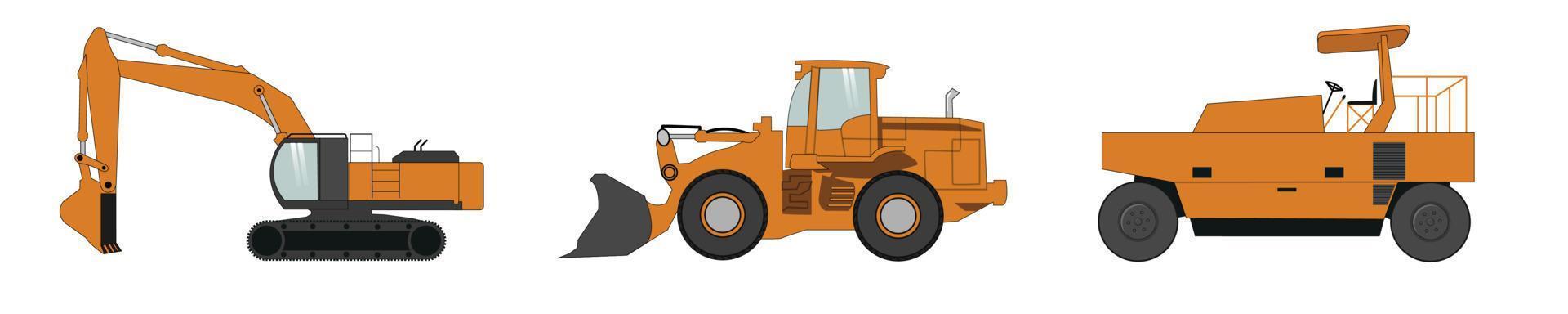 Illustration vector graphic of a heavy equipment. suitable for item of websites, advertisements, presentations, company.