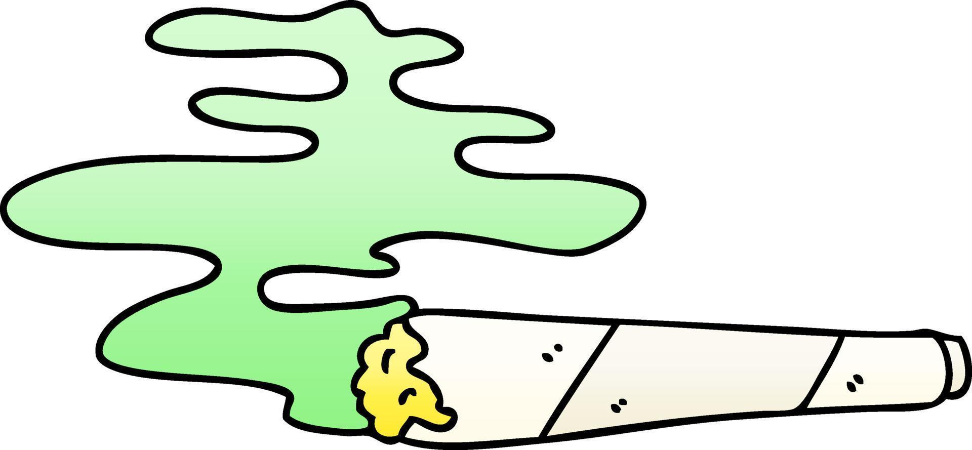 quirky gradient shaded cartoon lit joint vector