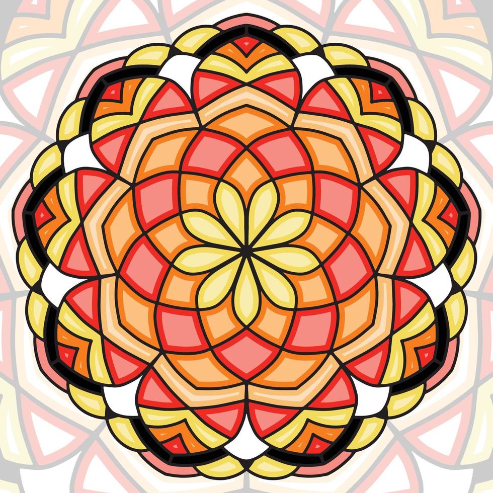 Colorful Mandala background, Decorative round ornaments. Unusual flower shape. Oriental vector, Anti-stress therapy patterns. Weave design elements, vector