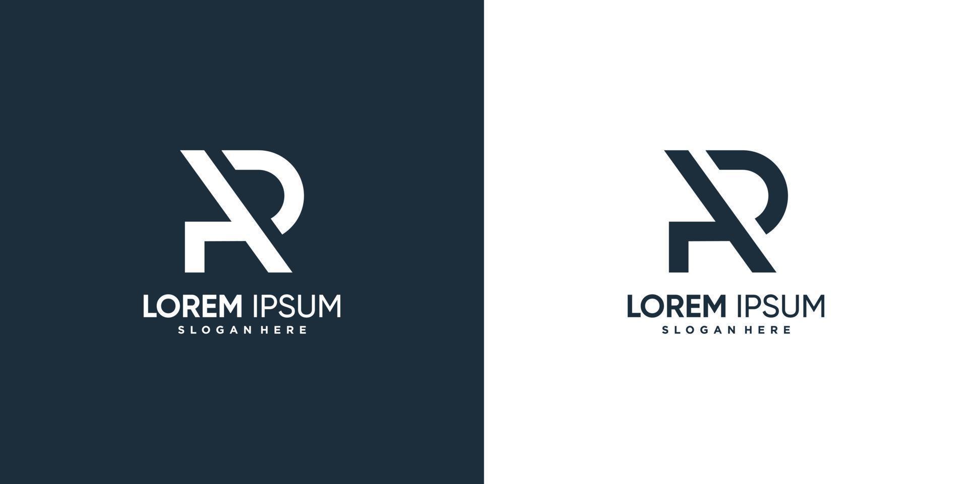 logotipo de la letra r con concepto moderno premium vector parte 3