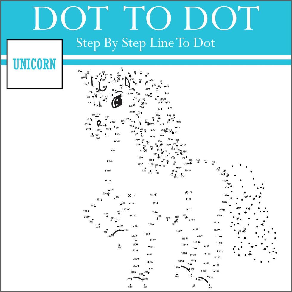 connect the dots kids puzzle work sheet vector