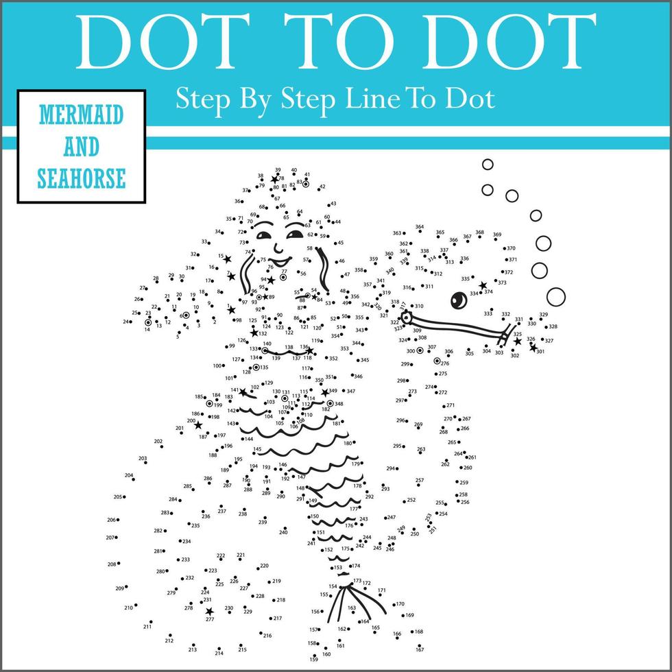 connect the dots kids puzzle work sheet vector