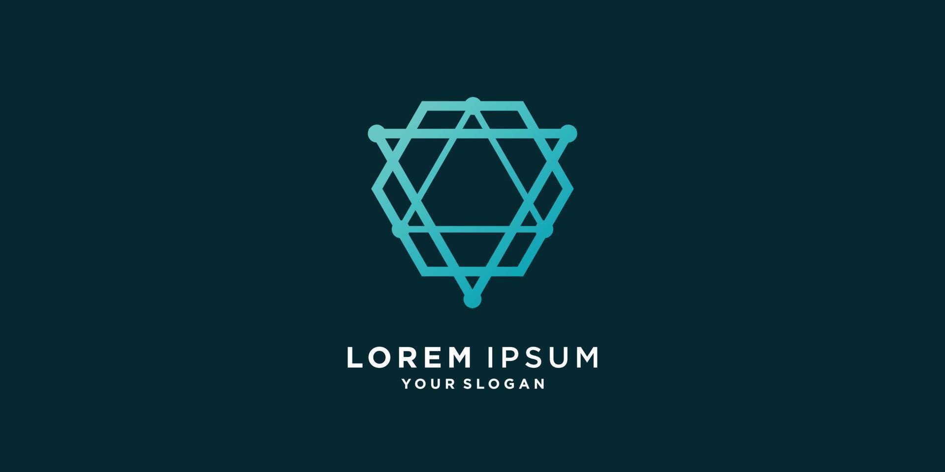 Resumen de logotipo de geometría con vector premium de estilo creativo parte 2