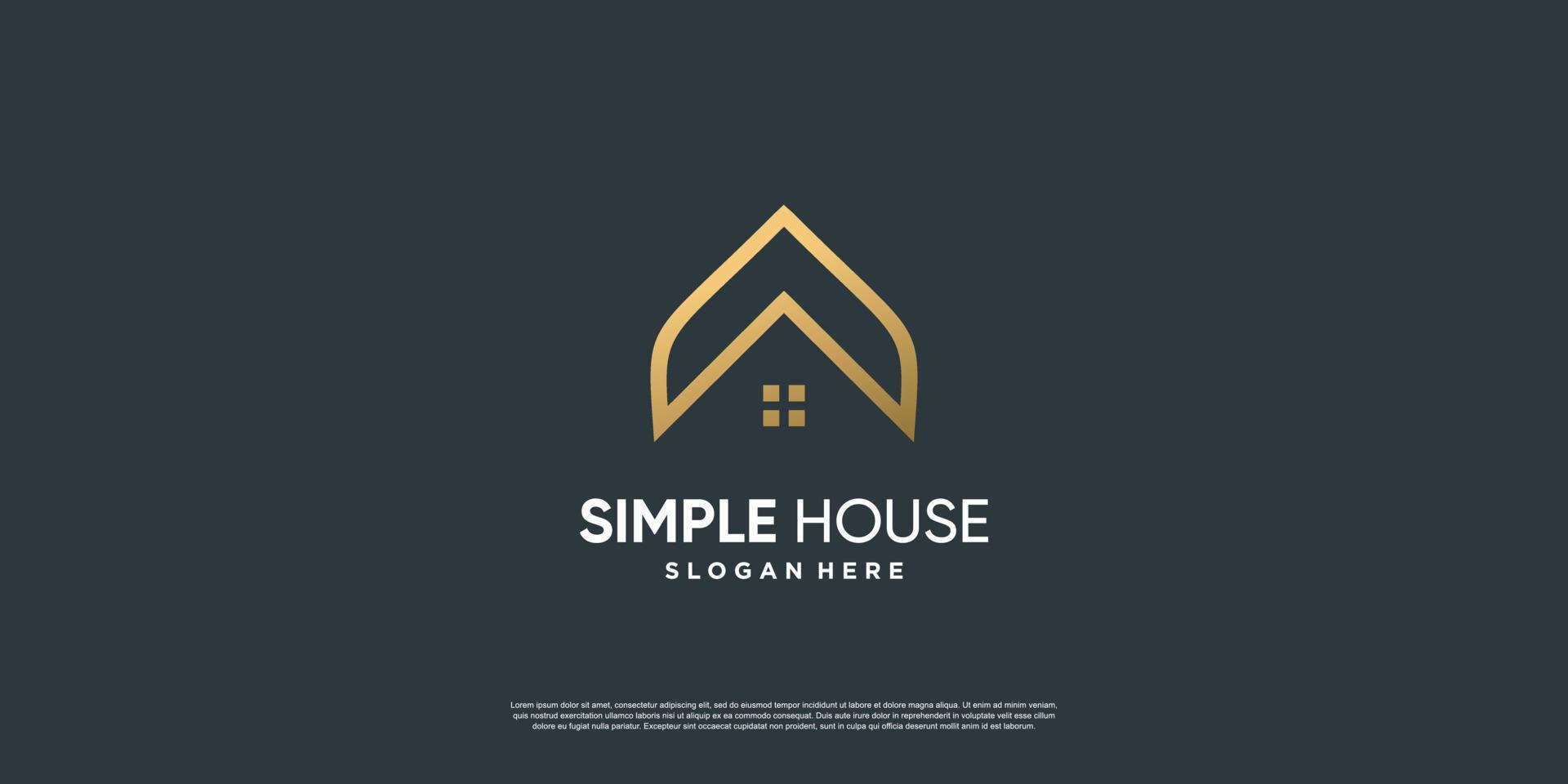 House logo with different creative element style Premium Vector part 1