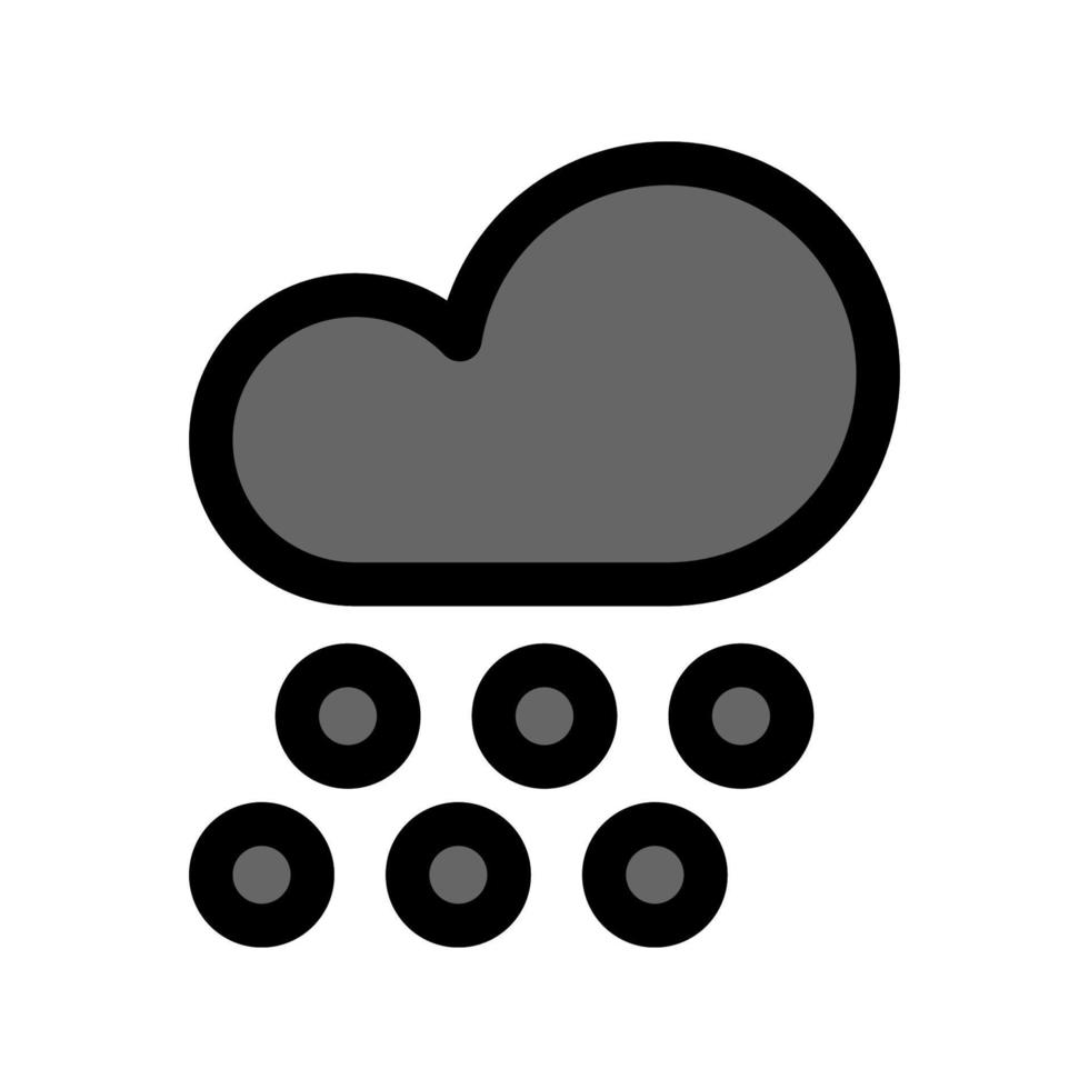 Illustration Vector Graphic of Hail Icon