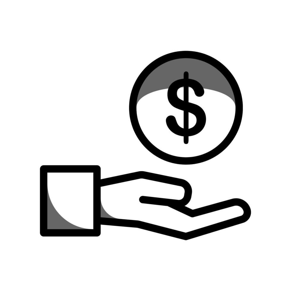 ilustración vectorial gráfico de icono de dinero vector