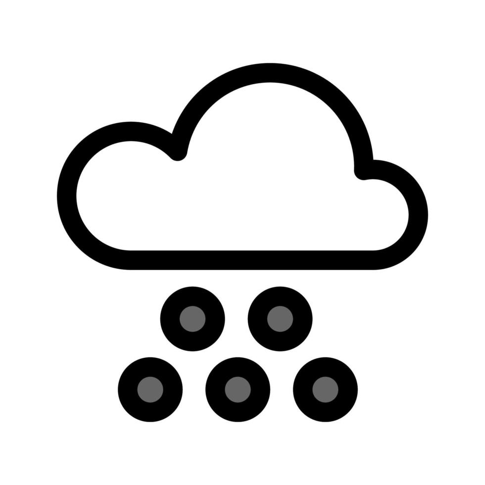 Illustration Vector Graphic of Hail Icon