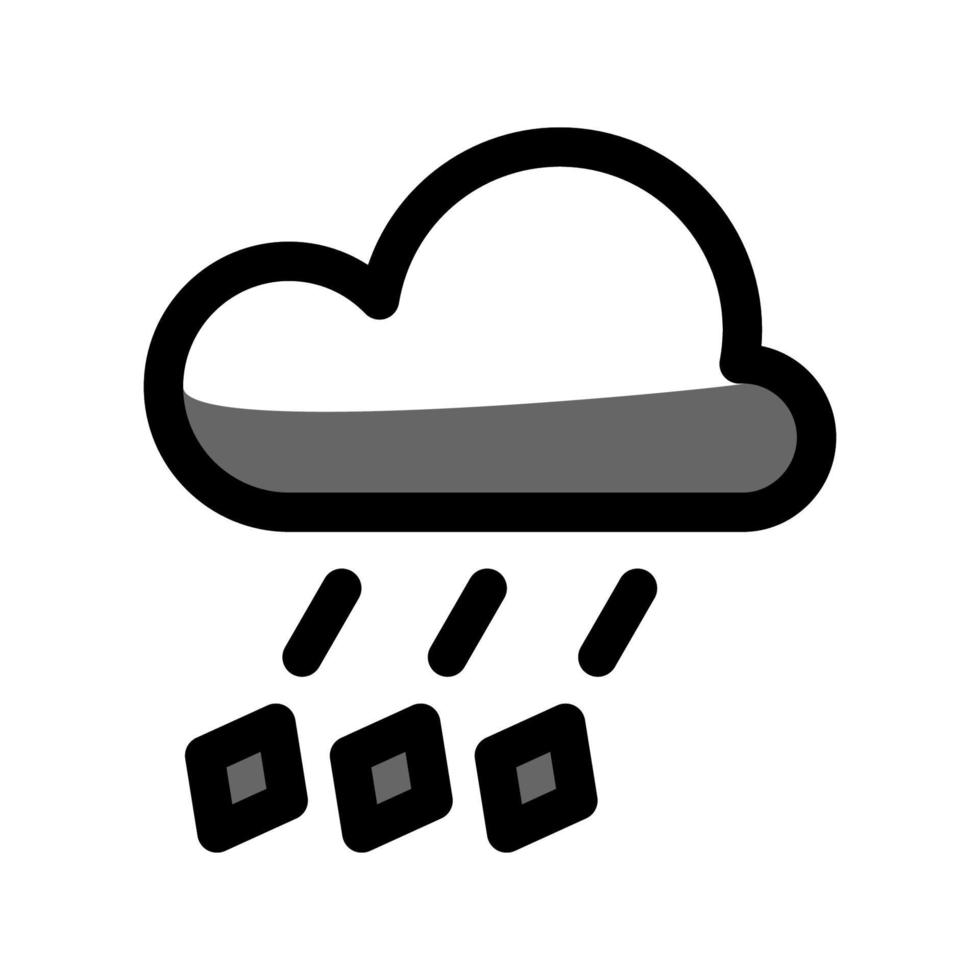 ilustración vectorial gráfico del icono de granizo vector