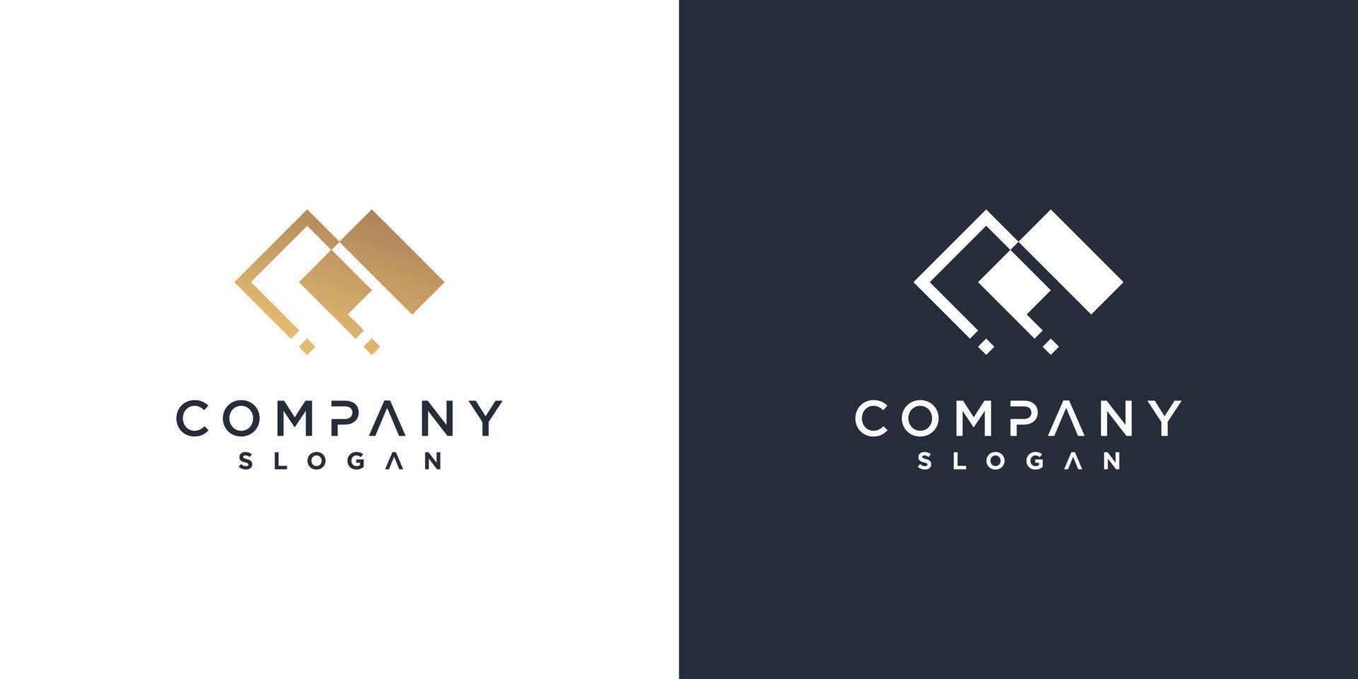 M logo template for business with golden minimalist concept Premium Vector part 5