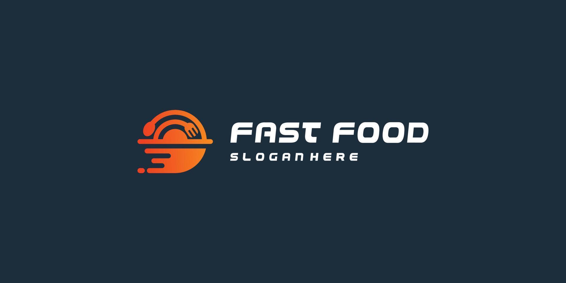 Fast food logo with creative element style Premium Vector part 1