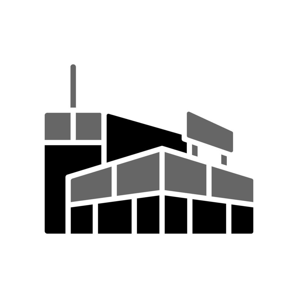 ilustración vectorial gráfico del diseño del icono del edificio del centro comercial vector