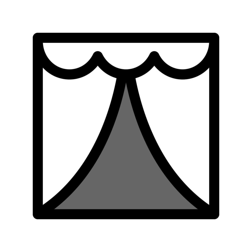 Illustration Vector graphic of curtain icon