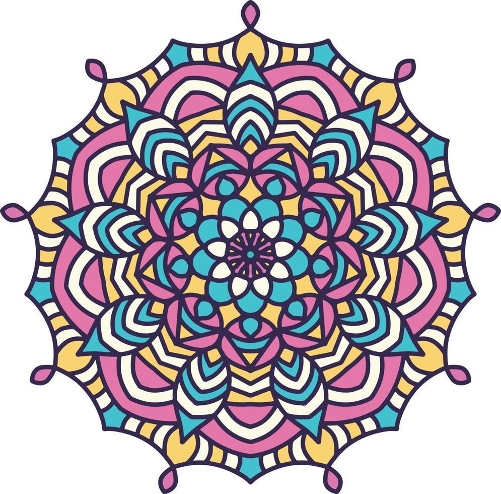 Colorful Mandala background, Decorative round ornaments. Unusual flower shape. Oriental vector, Anti-stress therapy patterns. Weave design elements, vector
